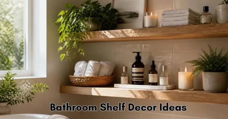 bathroom shelf decor ideas