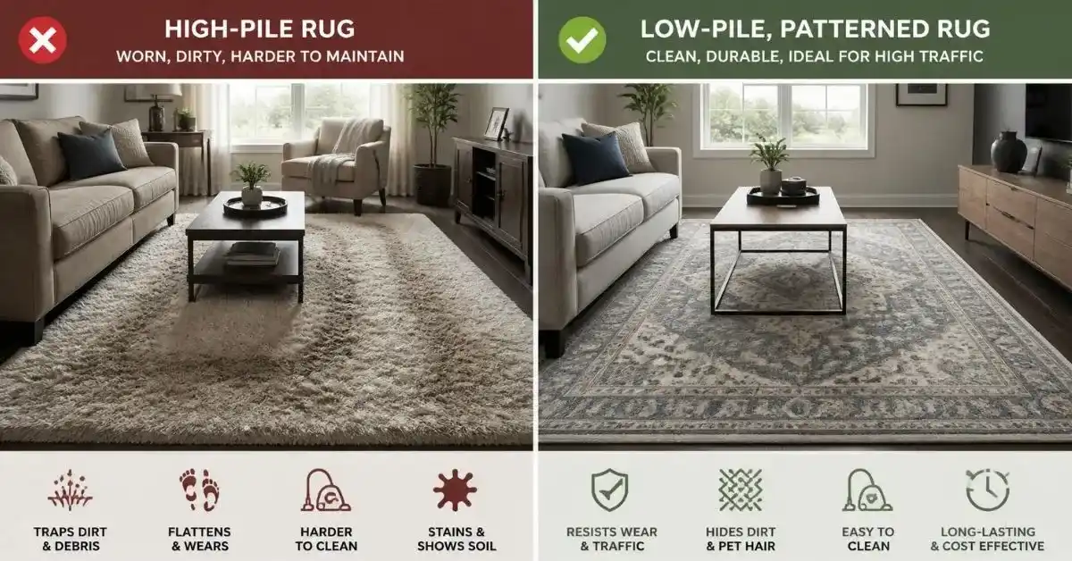 best rugs for high traffic living room