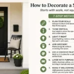 how to decorate a small porch