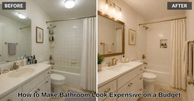 how to make bathroom look expensive on a budget